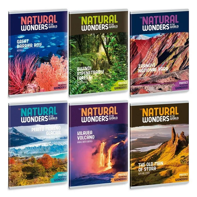 Ars Una A5 extra kapcsos füzet sima Natural Wonders (5102) 21