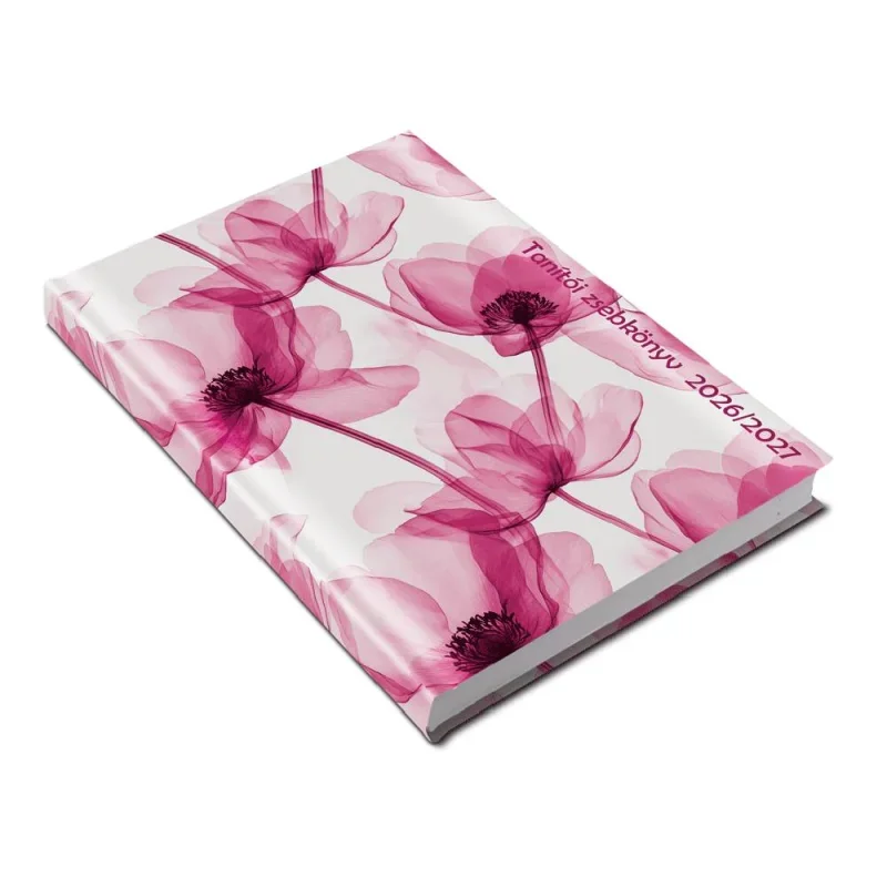 5317-60 Reálszisztéma Tanítói zsebkönyv 2026/2027 heti beosztású naptár, szirmok