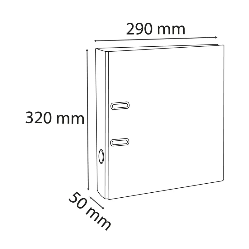 Exacompta PVC iratrendező (A4, 5 cm, 2 gyűrűs) pasztell világoskék