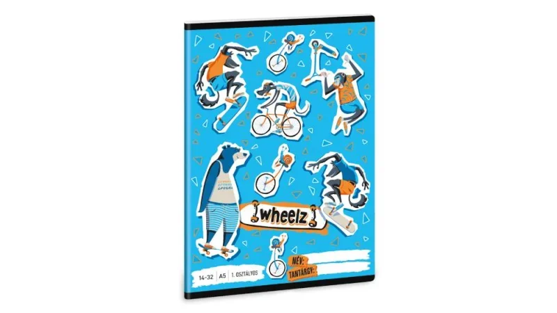 Ars Una 1432, I. oszt. A5 füzet Wheelz (5262) 23