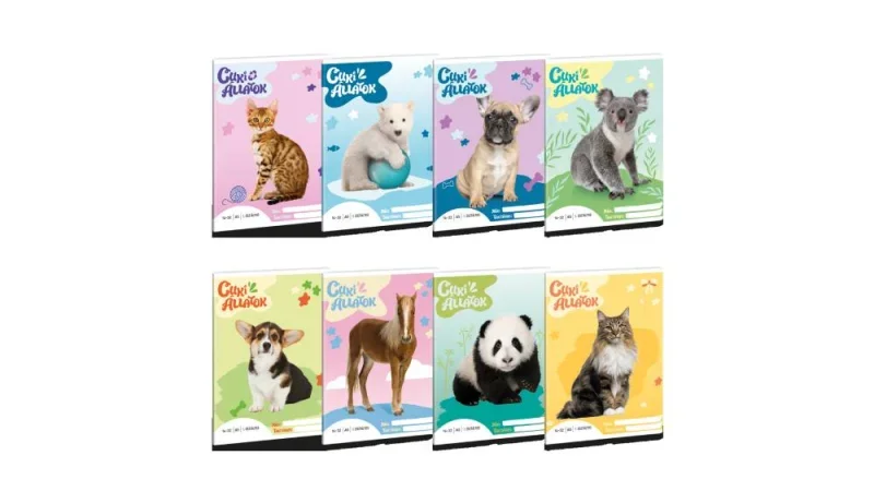 Ars Una 1432, I. oszt. A5 füzet Cuki állatok - MIX (5421) 24.