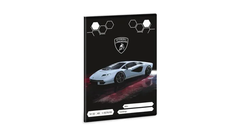 53602541 Ars Una 1232, III. oszt. A5 füzet Lamborghini (5254) 23