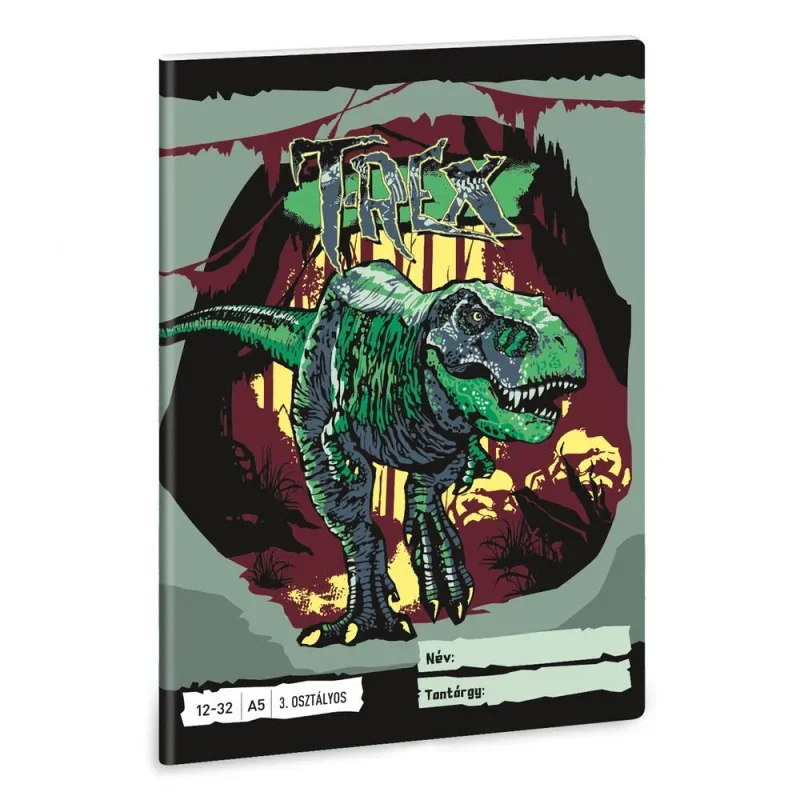53603463 Ars Una 1232, III. oszt. A5 füzet T-Rex (5346) 24