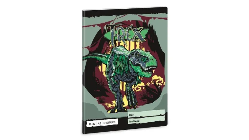 53603463 Ars Una 1232, III. oszt. A5 füzet T-Rex (5346) 24