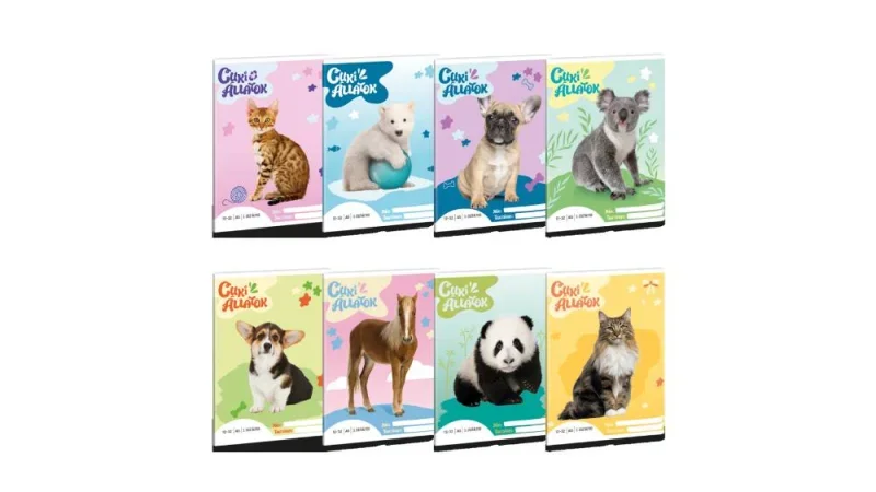 Ars Una 1232, III. oszt. A5 füzet Cuki állatok - MIX (5421) 24.