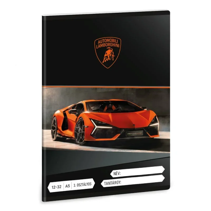 Ars Una 1232, III. oszt. A5 füzet Lamborghini (5446) 25