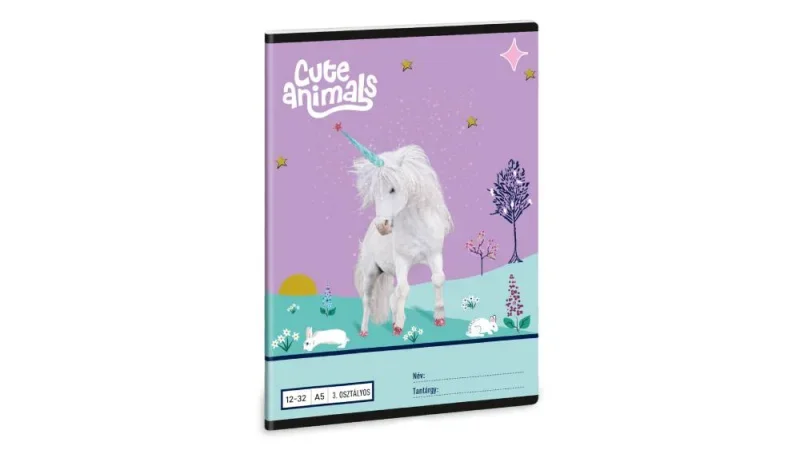 Ars Una 1232, III. oszt. A5 füzet Cute Animals Unicorn (5448) 25