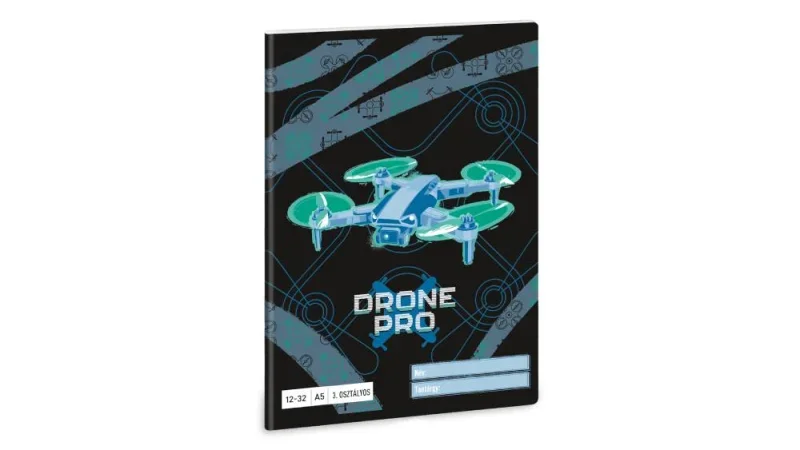 Ars Una 1232, III. oszt. A5 füzet Drone Pro (5450) 25