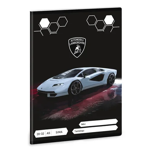Ars Una 2032, sima A5 füzet Lamborghini (5254) 23