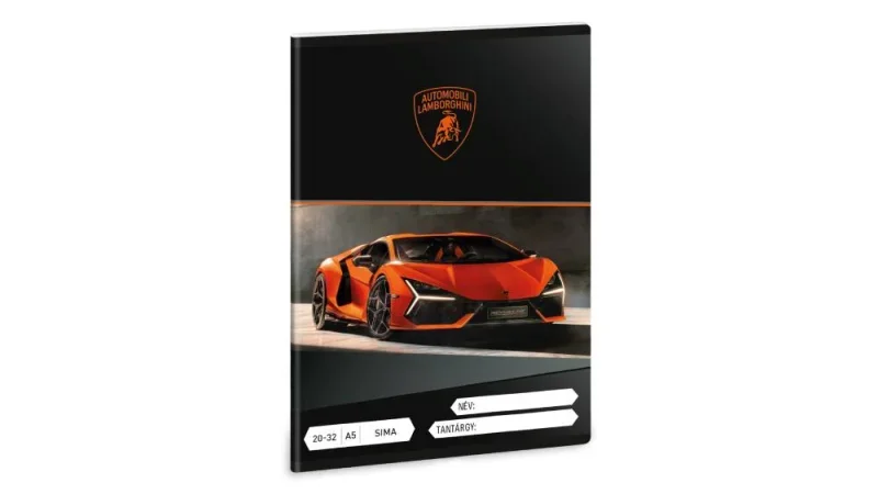 Ars Una 2032, sima A5 füzet Lamborghini (5446) 25