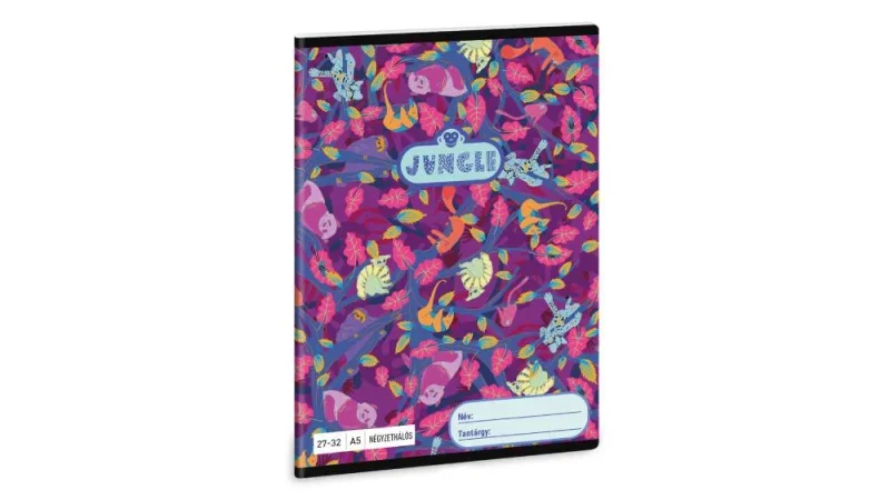 53632593 Ars Una 2732, négyzethálós A5 füzet Jungle (5259) 23