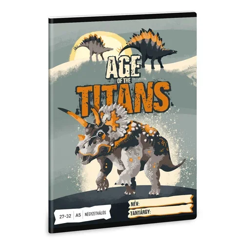 Ars Una 2732, négyzethálós A5 füzet Age of the Titans (5261) 23
