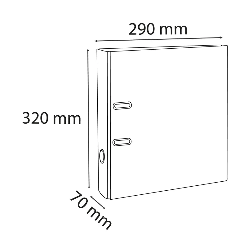 Exacompta PVC iratrendező (A4, 7 cm, 2 gyűrűs) pasztell világoskék