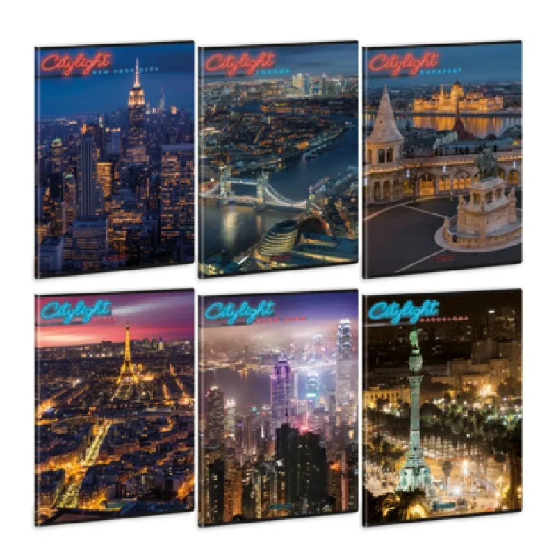 Ars Una A4 extra kapcsos füzet sima City light (5420) 24