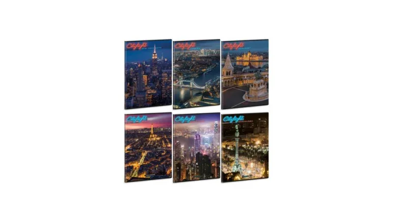 Ars Una A4 extra kapcsos füzet sima City light (5420) 24