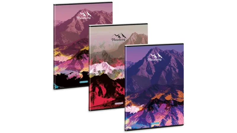 Ars Una A4 extra kapcsos füzet, sima Mountains (5489) 25