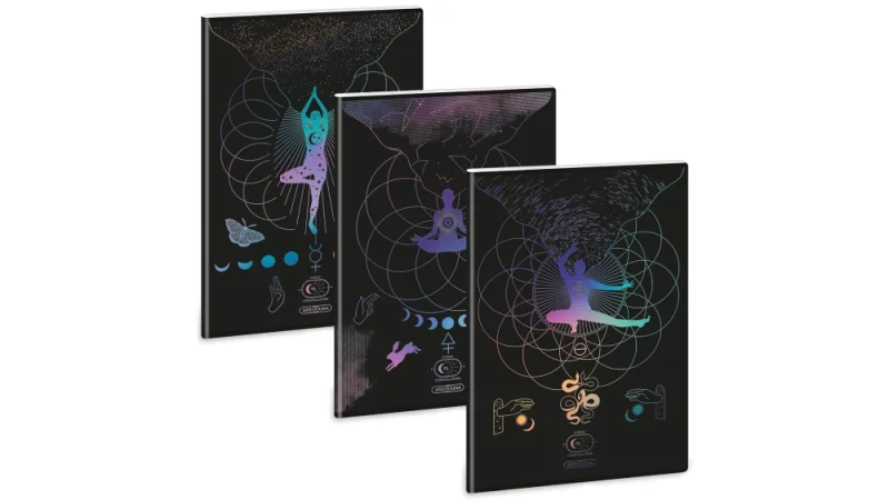 Ars Una A4 extra kapcsos füzet, sima Mystic Constellation (5491) 25