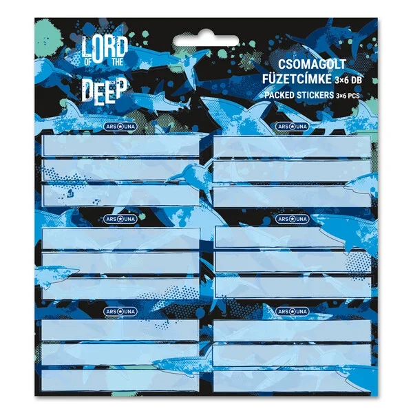 Ars Una csomagolt füzetcímke (3 x 6 db) Lord of the Deep (5337) 24