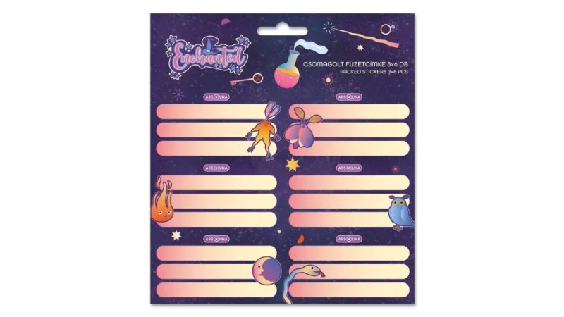 Ars Una csomagolt füzetcímke (3 x 6 db) Enchanted (5350) 24