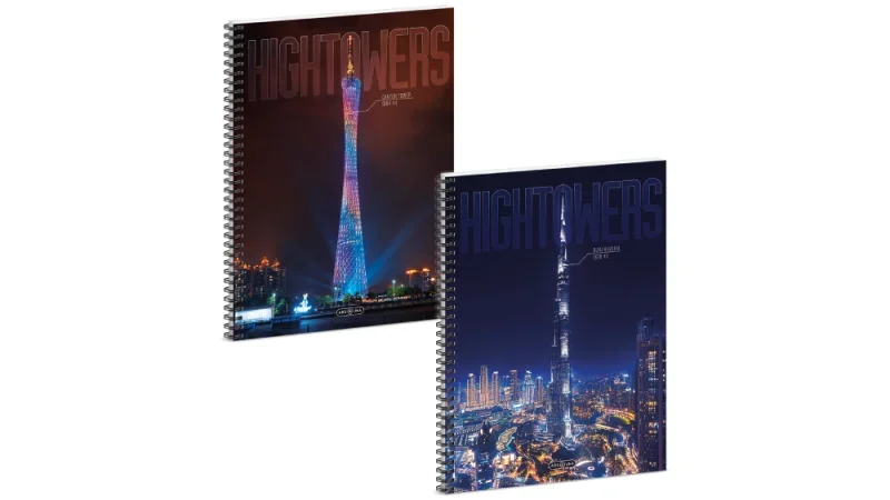 Ars Una A4 spirálfüzet, négyzethálós Hightower (5483) 25