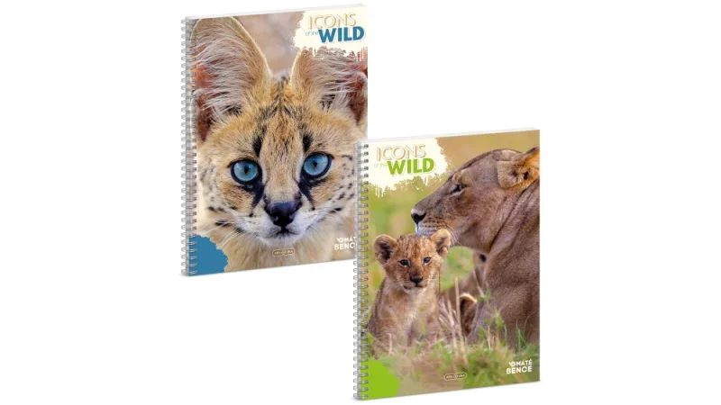 Ars Una A4 spirálfüzet, négyzethálós Icons of the Wild (5492) 25