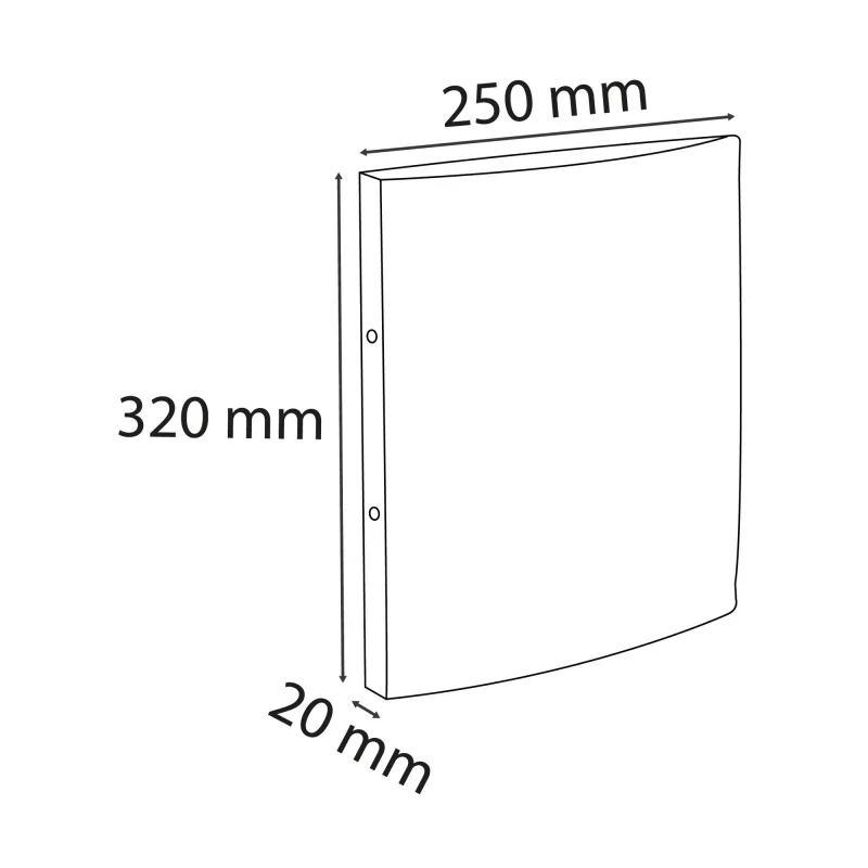 Exacompta iratrendező, PP (A4, 1,5 cm, 2 gyűrűs) sötétzöld