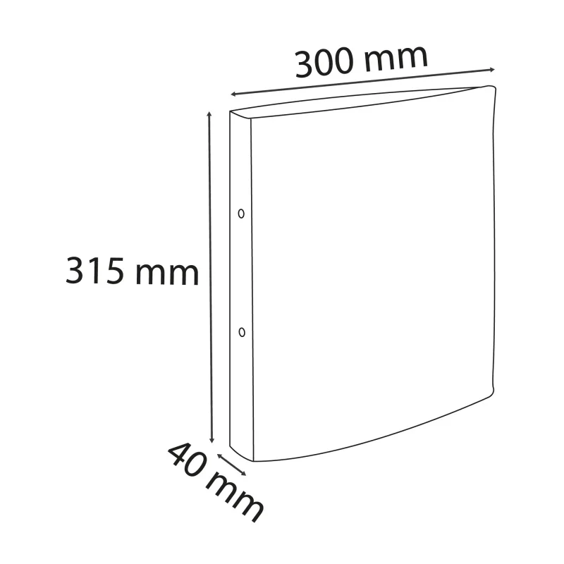 Exacompta Iratrendező (A4, 2,5 cm, 2 gyűrűs) pasztell zöld