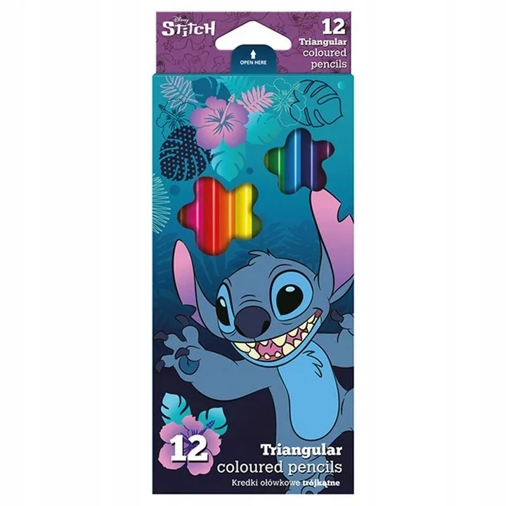 Színesceruza 12db-os Trio Disney Core Stitch