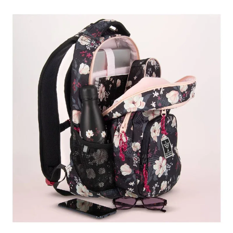 Ars Una hátizsák AU-2 Flowery black (5374) 24