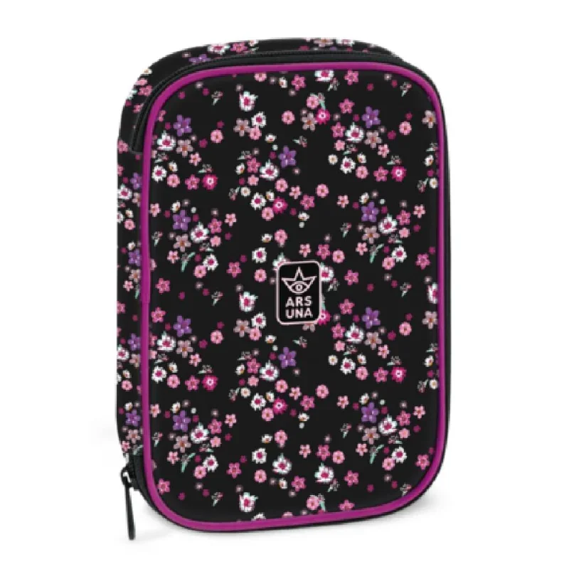 Ars Una többszintes tolltartó Pearl Blossom black (5377) 24