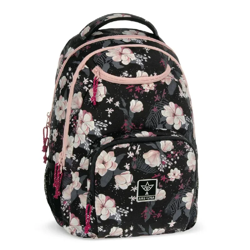 55043748 Ars Una hátizsák AU-6 Flowery black (5374) 24