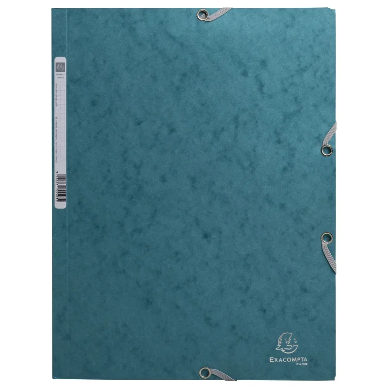 Exacompta gumis mappa, A4, 400g, óceánzöld Skandi