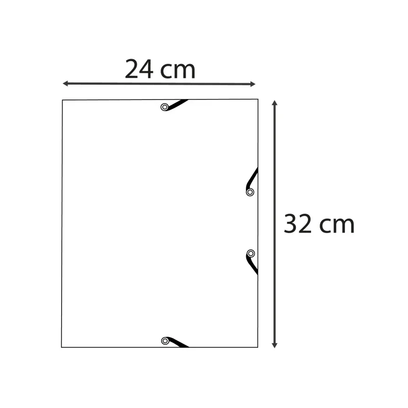 Exacompta gumis mappa, A4, 400g, jégkék Skandi