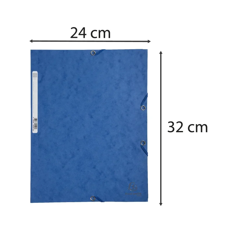 Exacompta gumis mappa, A4, 400g, kék