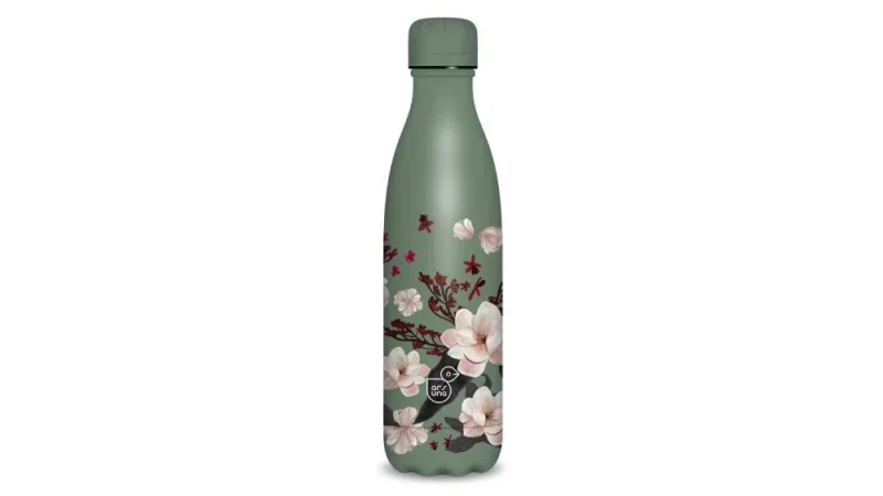 Ars Una duplafalú fémkulacs (500ml) Flowery pink (5375) 24
