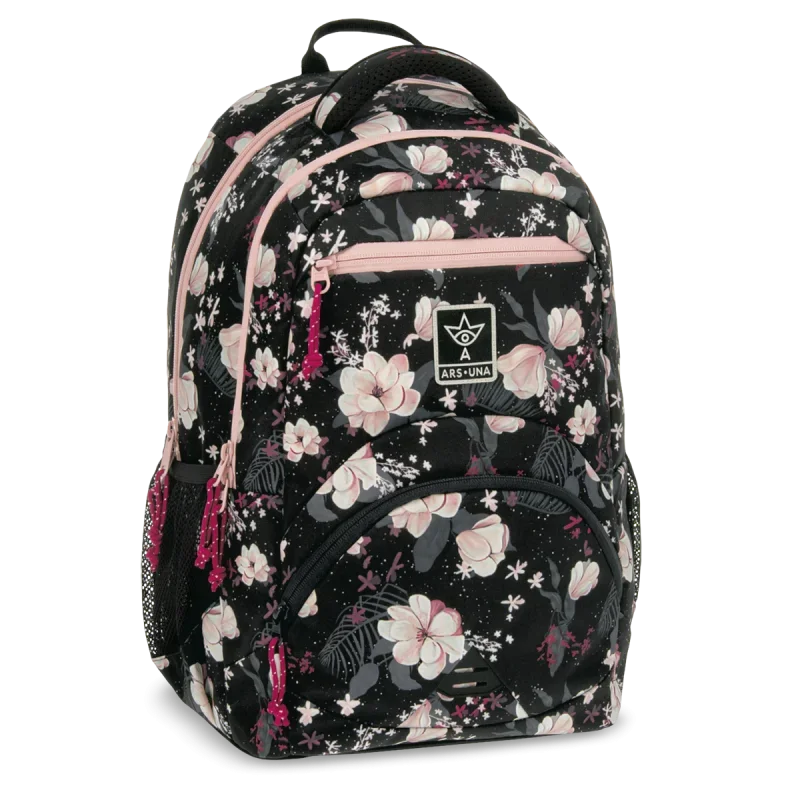 Ars Una ergonomikus hátizsák-27L Flowery black (5374) 24