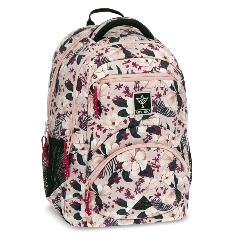 Ars Una ergonomikus hátizsák-27L Flowery pink (5375) 24