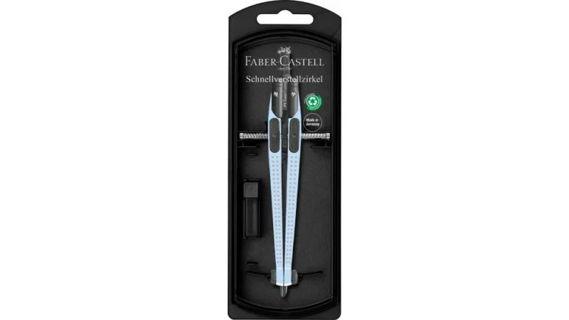 Faber-Castell Körző készlet gyorsállítóval GRIP pasztellkék