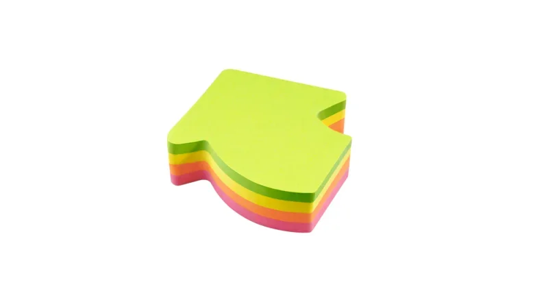 Info Notes önt.jegyzettömb, ívelt nyíl alakú, 70x70mm, 200lap