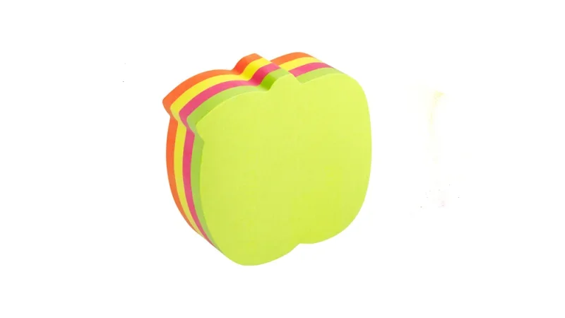 Info Notes önt.jegyzettömb, alma alakú, 70x70mm, 200lap