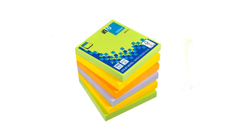 Info Notes önt.jegyzettömb, 75x75mm, 100lap, Spring Mix