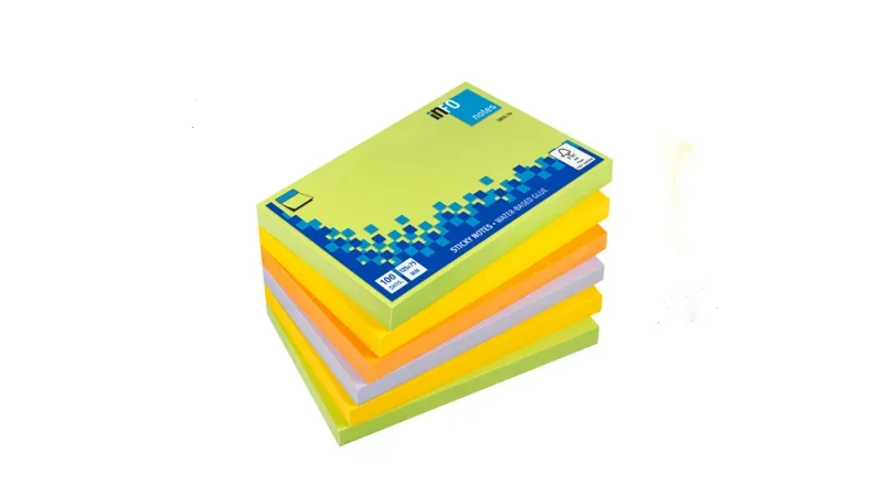 Info Notes önt.jegyzettömb, 125x75mm, 100lap, Spring Mix