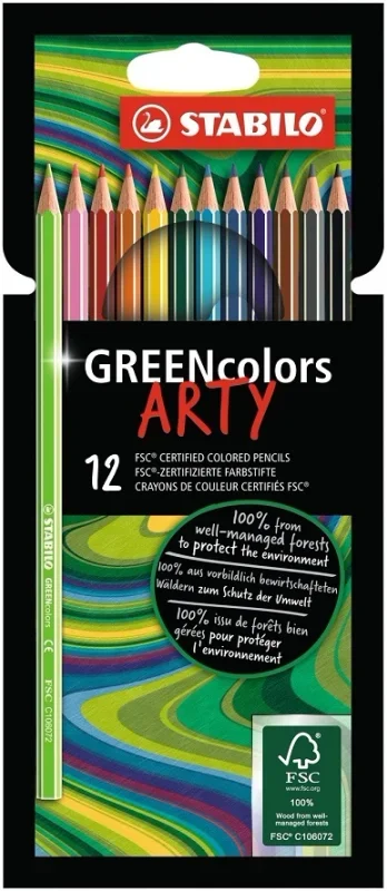 Stabilo Greencolors színes ceruza készlet 12 db-os ARTY