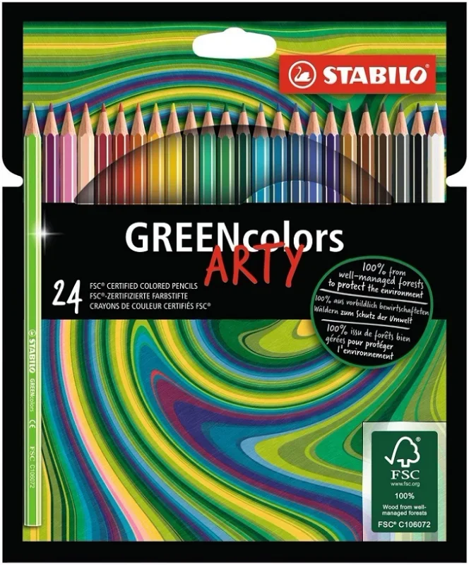 Stabilo Greencolors színes ceruza készlet 24 db-os ARTY