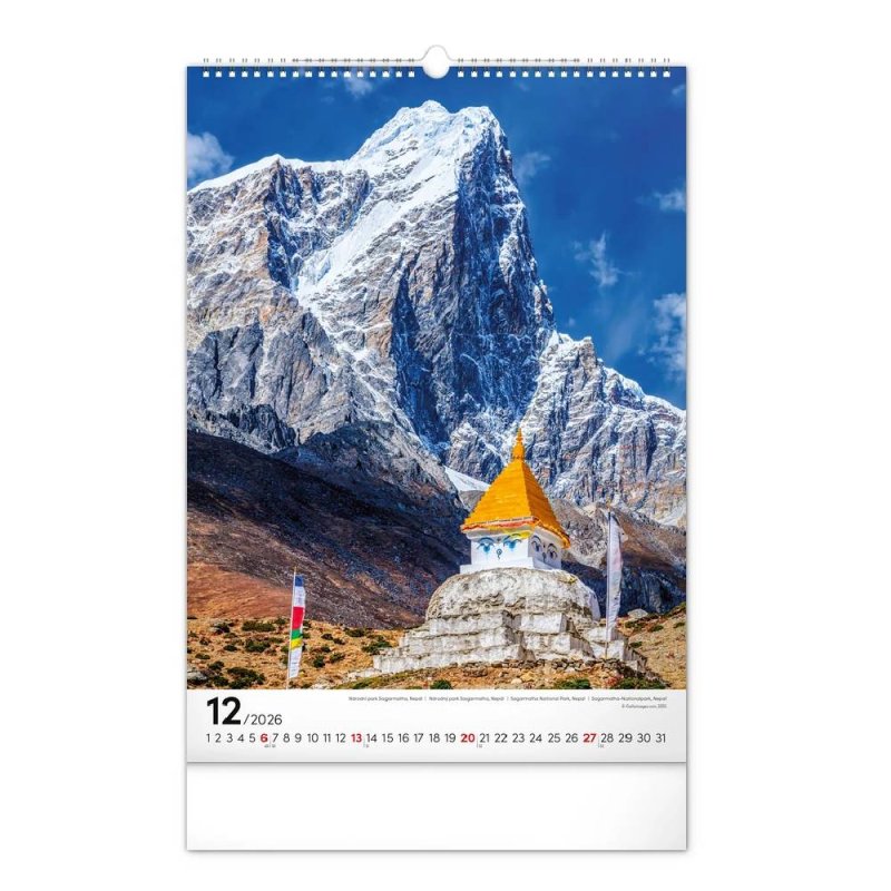 Reálszisztéma Falinaptár World National Parks 33 × 46 cm (2026)