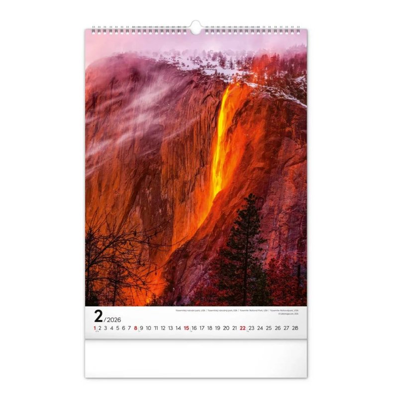 Reálszisztéma Falinaptár World National Parks 33 × 46 cm (2026)