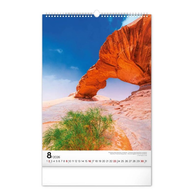 Reálszisztéma Falinaptár World National Parks 33 × 46 cm (2026)
