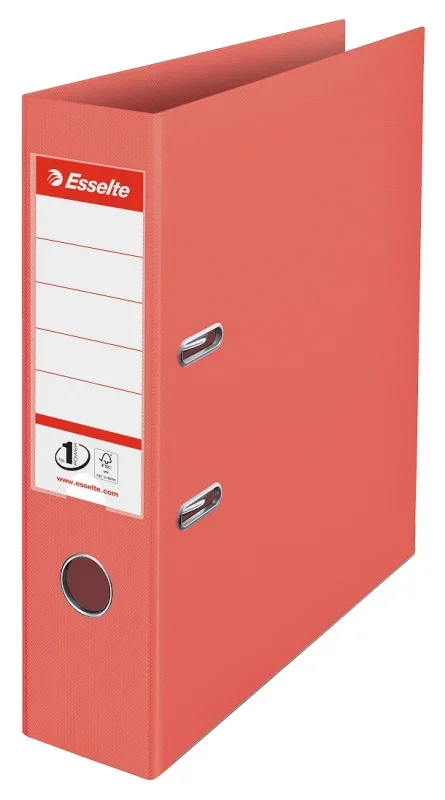 Esselte Colour Breeze No.1 STANDARD iratrendező 75mm, korall