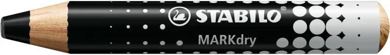 STABILO MARKdry vastag színes jelölő ceruza, whiteboard táblákhoz és flipchartokhoz fekete