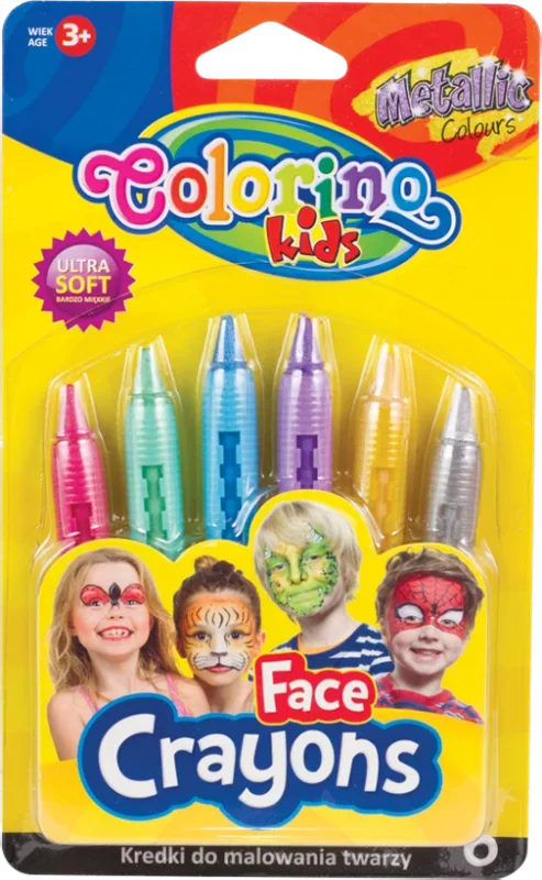 Colorino Creative 6db-os metál arcfestő krétakészlet